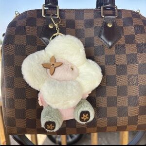 Fashion Vivienne Plush Bag Charm Keychain